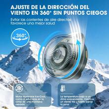 Ventilador eléctrico portátil silencioso mini sin aspas, ventilador con clip para camisa, ventilador de cuello manos libres de 3 velocidades, adecuado para uso al aire libre, viajes, oficina, accesorio de viaje, regalo, capacidad de batería: 1000mAh - Con clip - Ver 8