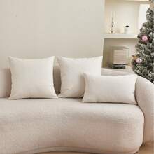 LCUHPCL 1pc Christmas Atmosphere Winter Snowflake 3D Embroidered Pillow Case, Suitable For Bedroom, Living Room, Sofa, Daily Use, Party And Other Environments - Multicolor - View 10