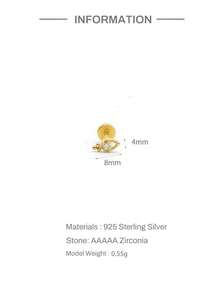 1 buah Anting-anting Perak Sterling 925 Bentuk Tetesan Air Mata, Jepitan Labret Tanpa Ulir, Bagian Belakang Datar, Anting-anting Tragus, Anting-anting Bagian Belakang Datar, Anting-anting Helix, Anting-anting Tulang Rawan - Emas - View 8
