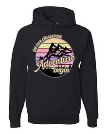 Let Our Classroom Adventure Begin. Light-Colored Unisex Hoodie, Large Size, Suitable For Slightly Insecure People. - White - View 2