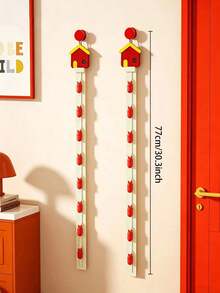 1pc Foldable Hat Storage Rack, Hanging Door Organizer, Wall-Mounted Hat Clips For Kids Room, Suitable For Entryway - Multicolor - View 3