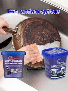 Multifunctional Cleaning Paste, Kitchen Stove & Range Hood Heavy Grease & Limescale Rust Removal Paste, Suitable For Bathroom, Kitchen, Living Room, Outdoor, Great Gift For Friends And Family (Randomly Shipped New And Old Models) - Powdery - View 6