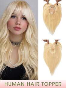 Women's Hair Topper, Suitable For Thinning Hair, 8-14 Inch Hairpiece With Lightweight Clip-In Bangs, Realistic Scalp And Parting, For Daily Wear - Multicolor - View 22