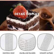 6/12pcs Square & Rectangular Stainless Steel Perforated Tart Rings, Long Rectangular Tart Molds, Breathable Multi-Hole Tart Rings For Homemade Fruit Tart, Cheese Pie, Cake Molds, Home Baking DIY Dessert Tools, Pastry Shaping Tart Ring Set, Professional Dessert Making Tools - View 8