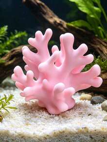 人造珊瑚水族裝飾品，梳妝台桌面裝飾魚缸造景，小型淡水熱帶魚躲藏遮蔽處，適用於蝦與鬥魚 - 歡樂水族 - 查看 1