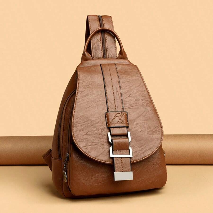 High-Quality PU Leather Women's Backpack, Small Capacity Student School Bag, Anti-Theft Travel Backpack For Teenage Girls, Shoulder Bag, 2026