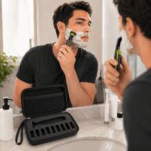 Razor Travel Case For QP2520 QP2530 QP2620 QP2630 QP2834 QP2724, EVA Hard Shell Protective Storage Case, Portable Shockproof Shaver Organizer For Men - View 6
