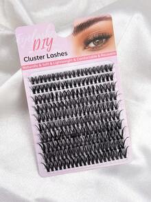 200 Pcs D Curl Individual Lashes Cluster Lashes 9-16mm Mixed Cluster Lashes 40D Lash Clusters Extensions Individual Lashes Cluster DIY Lash Extensions At Home For Festivals False Eyelashes Fake Lashes Individual Clusters Lash - View 3