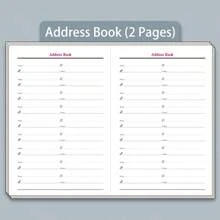1 قطعة مخطط إنجليزي، تعزيز الانضباط الذاتي وإدارة الوقت والكفاءة، يتضمن دفتر تخطيط شخصي ومخطط سنوي، مع وظائف تتبع التقويم والأهداف والجدول الزمني، مناسب للاستخدام الشخصي والتجاري - مقاس واحد يناسب الجميع - مشاهدة 8