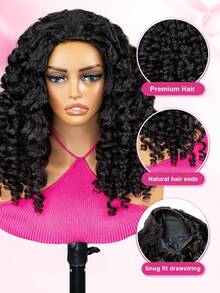 ISEE InvisiFit Half Wig With Band, 180% Density, 16-26 Inches, Flexible Fit, 3-In-1 Human Hair Half Wig, Ready To Wear, Glue-Free Hairpiece, Suitable For Beginners, Women's Daily Wear - SNatural - View 4