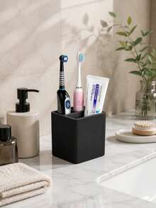 Silicone Toothbrush Holder Bathroom Organizer, Countertop Storage For Electric Toothbrush, Toothpaste, Razors, Oral Care Supplies & Personal Hygiene Accessories - Multicolor - View 10