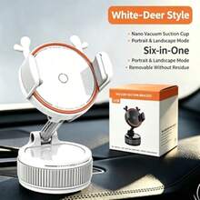 Rotatable Foldable Clamping Strong Suction Cup Car Phone Holder, Navigation Use, Portable Phone Holder, New Model - A - View 5