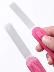 1/2pcs Nano Nail File, Polishing Nail Care Tool, Frosted Nail Repair Tool, Suitable For Gentle Manicure, Nail Removal, Foot Care, Minimalist Design, Smooth Polishing, Suitable For Hairstylists And Beauty Enthusiasts To Use - Multicolor - View 6