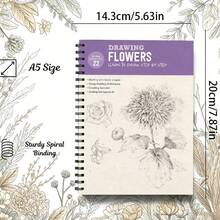 Sketchbook - 22 Pages, A5 Size, Spiral Bound, Drawing Learning Guide, Suitable For Beginners, Step-By-Step Learning (Pencils Not Included) - Single Piece - View 9