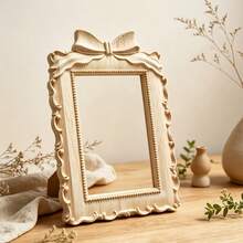 Unfinished Carved Wooden Photo Frame, Ornate Vintage Style Raw Wood Picture Frame For DIY Painting Home Decor - White - View 7