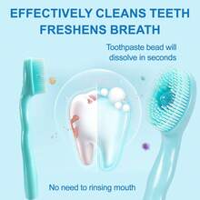 20pcs Disposable Mini Toothbrush With Toothpaste, Portable Waterless Use, 4-In-1 Design With Tongue Scraper And Toothpick, Fresh Breath, Suitable For Travel, Camping And Carrying - Multiple Flavors/various Styles - View 4