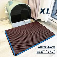 M-XXXL Double-Layer Waterproof Cat Litter Mat For Small, Medium And Large Litter Boxes, Washable Cat Litter Cleaning Mat, 1.2cm Thick Litter Box Mat - A - View 8