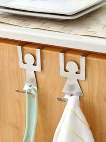 2pcs/4pcs Stainless Steel Hanging Storage Rack - Multiple Styles and Colors - View 7