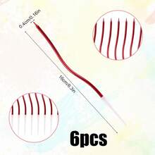 6-12pcs Spiral Cake Candles, Twisted Long Birthday Cake Candles, Cake Decoration, Baking Supplies - Multicolor - View 2
