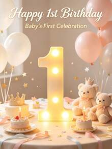 1pc 21cm White Luminous Letter Light, LED Letter Lamp,Light Up Alphabet Letters, Battery Operated DIY Spelling Letter Lights For Celebration, Indoor Room Decoration, Wedding Proposal Decoration, Birthday Party Decoration Letter Light Board - White - View 28