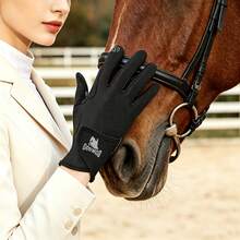 Full Finger Equestrian Gloves, Suitable For Riding, Cycling, Gardening, And Other Outdoor Activities, Suitable For All Seasons, Equestrian Equipment - Multicolor - View 5