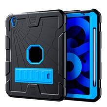 1pc Stock Case Compatible With Ipad 10th Generation 2022(10.9 Inch) (A16) 11 Inch 11th Generation 2025 11(A16 2025), Heavy Duty Military Grade Rugged Protective 10.9" 11'' Cover With Built-In Stand Compatible With Ipad 10 Gen 10.9 Inch Tablet Case - Black + Sky Blue - View 14