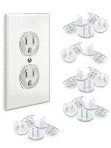 24/20/18/12pcs Power Outlet Protector Covers, Designed For Baby Protection, Easy To Install, Made Of Reliable Plastic Material - A - View 7