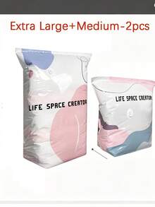 2026 Pump-Free 3D Vacuum Storage Bag, 80% Compression Rate, Extra Large Capacity, 3D Roll-Up Vacuum Sealed Bag, Upgraded Large Capacity Compression Storage Bag, Suitable For Bedding, Clothing, Blankets, Oversized Bedding, Travel Storage Cubes - Multicolor - View 12