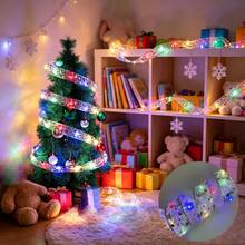 LED Christmas String Lights, Indoor Fairy Lights, Battery Powered, Christmas Tree Decoration Accessories, Christmas & New Year Gift Decoration - Christmas Ribbon Light String - View 22
