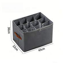 Foldable Fabric Shoe Box, Holds Up To 12 Or 16 Pairs Of Shoes, Large Capacity Fabric Shoe Box With Lid, Adjustable Dividers, Transparent Cover, Waterproof And Dustproof, Foldable Storage, Multi-Functional All-In-One Design, Suitable For Home, School, Dormitory Wardrobe And Other Places, Dustproof And Moisture-Proof, Washable, Multiple Usage Methods - Multicolor - View 14