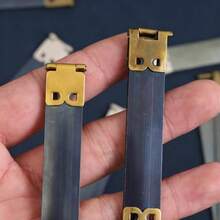 バネ口金具 12cm 10個セット 取り付け簡単 ポーチ 財布 留め具 手芸材料 クラフト用品 DIY作成用 銅色-12cm - 12cm - チェックする 6