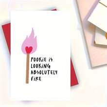 1pc Funny Valentine's Day Greeting Card, Absolutely Hot Card, For Her, His Valentine's Day Card, Anniversary Card, Valentine's Day Card With Envelope, Valentine's Day Greeting Card, Postcard - View 5
