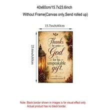 1/6pcs Christmas Religious Canvas Wall Art Set Bible Verse Prints Unframed Jesus Nativity Scripture Christian Home Decor Vintage Farmhouse Church Prayer Room Decoration Poster - Pattern - View 24