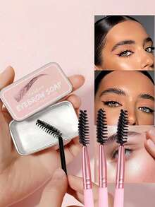 7pcs Spiral Eyebrow Brushes, Multi-Function Eyebrow & Eyelash Grooming Brushes, Can Be Used With Eyebrow Gel, Reusable Makeup Tool, Create Fluffy Wild Shaped Eyebrows, Eyebrow & Eyelash Grooming & Shaping Makeup Tool, Long-Lasting Waterproof Eyebrow - Multicolor - View 2