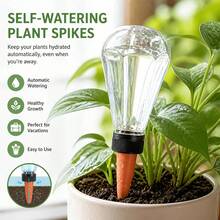 3pcs 16.91oz Large Capacity Transparent Diamond Automatic Watering Device, Clay Slow Release Anti-Clogging Drip Watering Tool, Indoor Drip Irrigation Watering System, Potted Plants Watering Device - Multicolor - View 2