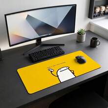 Minimalist Cute Pattern Extra Long Gaming Mouse Pad And Desk Mat Set, Non-Slip Durable Rubber Base, Smooth Responsive Surface, Suitable For PC Laptop Office Home, Abstract Art Desktop Decor, Back To School Supplies - A - View 8