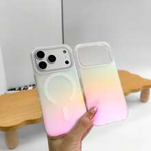 Laser Matte Magnetic Phone Case Compatible With IPhone 18 17 16 15 14 13 Pro Max Plus 17Pro 16E17E Air Supports Wireless Charging Gradient Rainbow - K6 - View 8