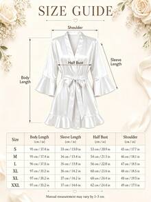 Customized Satin Bridesmaid Robe, Bridal Party Getting Ready Robe, Women's Wedding Robe, Maid Of Honor Gift, Bride Pajama Robe,Size-M/L/XL/XXL - Multicolor - View 10