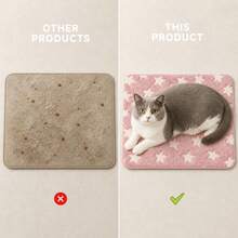 Pet Sleeping Mat For Cats And Dogs, Soft And Comfortable Pet Pad, Foldable And Easy To Store, Non-Slip And Durable, Warm Resting Mat, Suitable For Indoor Sofa And Bedroom, Cat Bed And Dog Bed Mat - Pink - View 4