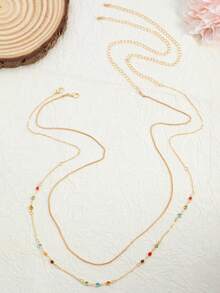Sexy Minimalist Thin Chain Single Layer High Street Fashion Body Chain Waist Chain For Women - Multicolor - View 5