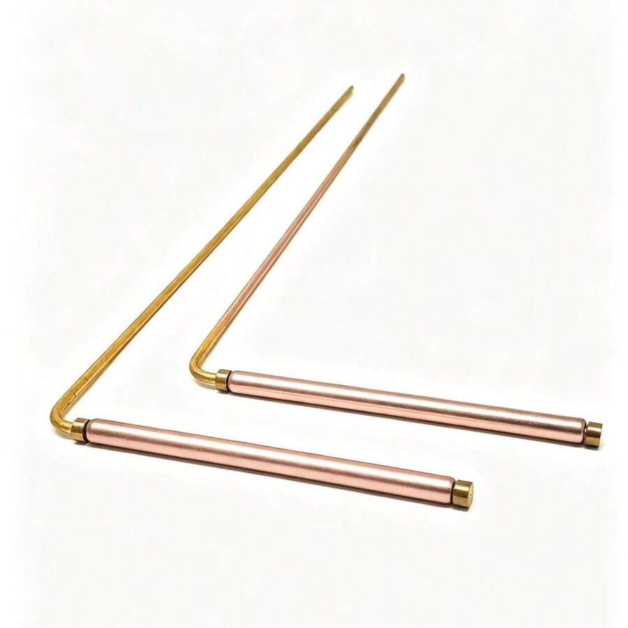 Thanh dò tìm kho báu bằng đồng - 2 thanh dò hình trụ đồng nguyên chất 99.9% - Dùng làm công cụ săn ma, tìm nước ngầm, tìm kho báu và vật chôn giấu - Nhiều màu - Xem 1