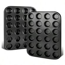 Nonstick 24 Cups Mini Muffin Pan With Extended Handles For Easy Grip, Carbon Steel Steel To Promoted Even Baking - Multicolor - View 10