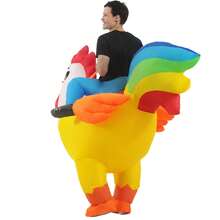 Inflatable Rooster Costume Halloween Blow Up Costumes For Adult Men Women - Yellow - View 5