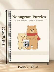 Nonogram Puzzles Logic Picture Book, Suitable For All Ages, Spiral Bound For Easy Page Turning, Detachable Inner Pages, Includes Various Difficulty Levels Of Nonogram Sudoku Games, Relaxing And Stress-Relieving, Multiple Styles Available (Pen Not Included) - 1 Piece - View 16