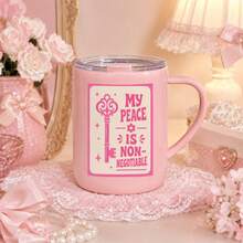 10pcs Retro Pink Disco Slogan Stickers, Waterproof Y2K Vinyl Aesthetic Decals - 10Pcs - View 7
