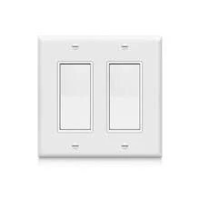 Switch Socket Wall Plate Set 1/2/3 Gang White Flame Retardant Standard US Size Decorative Cover Plate Multiple Sizes Available For Home Decoration - White PC Panel - View 5