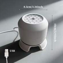 Đèn ngủ chiếu đại dương dùng nguồn USB, đèn chiếu dưới nước xoay 360°, đèn LED phòng ngủ yên tĩnh góc điều chỉnh được, phù hợp cho đêm chơi game tại nhà, tiệc và trang trí nhà ngày lễ, quà tặng lý tưởng cho bạn bè, người yêu, cha mẹ - trắng - Xem 4
