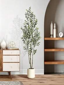 PKFC 110-220cm Artificial Olive Tree, High Branch Simulated Plant, Plastic Leaves, Indoor Decorative Plant, Suitable For Home Decor, Valentine's Day, Birthday Gift, Graduation Ceremony And Other Occasions - Multicolor - View 3