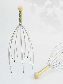 12-Prong Steel Wire Scalp Massager 1pc - Yellow - View 11