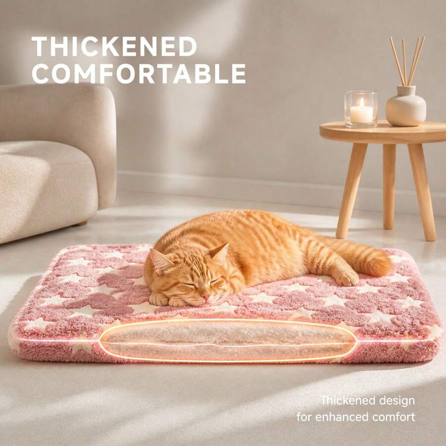 Pet Sleeping Mat For Cats And Dogs, Soft And Comfortable Pet Pad, Foldable And Easy To Store, Non-Slip And Durable, Warm Resting Mat, Suitable For Indoor Sofa And Bedroom, Cat Bed And Dog Bed Mat